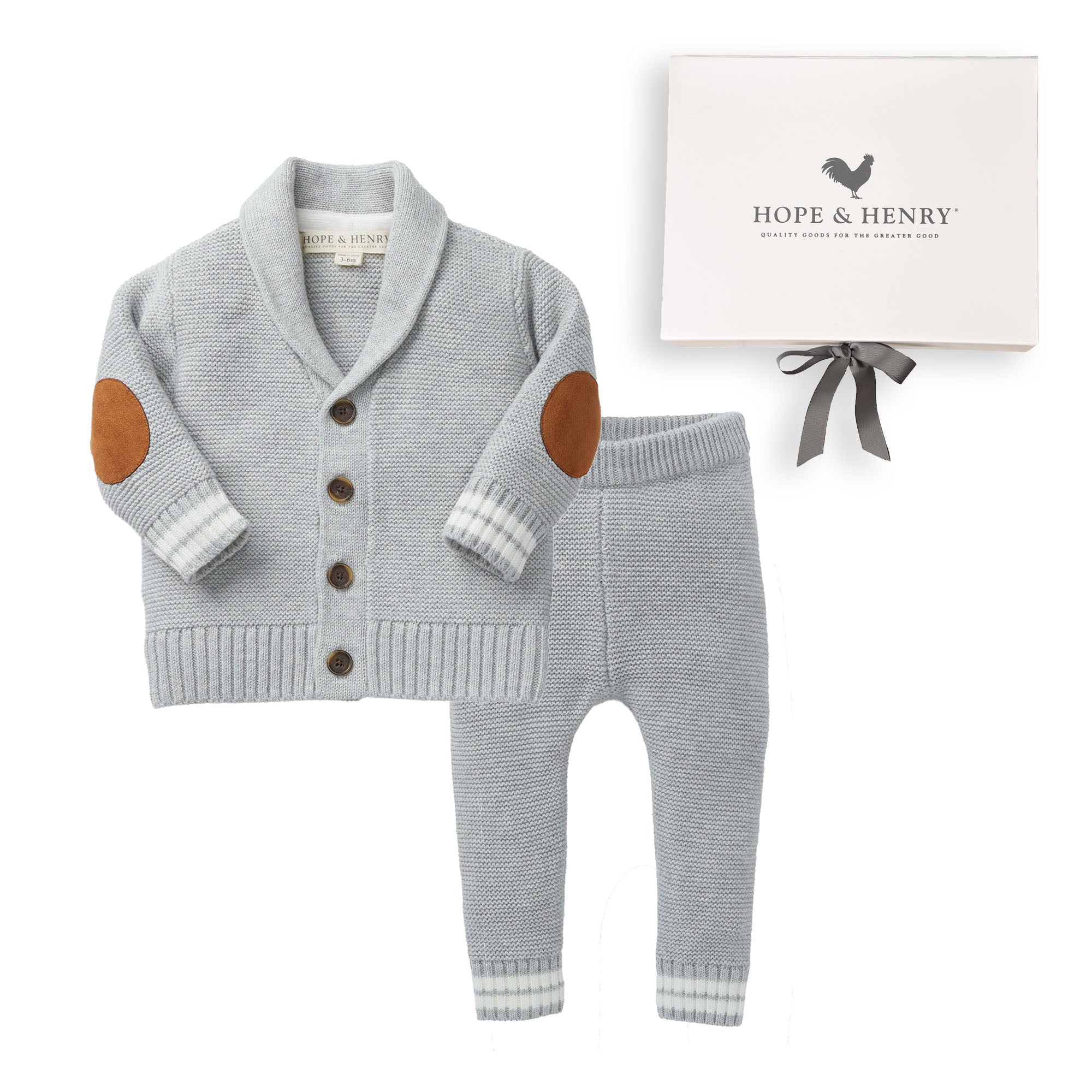 Organic Cardigan and Sweater Legging - Boxed Gift Set