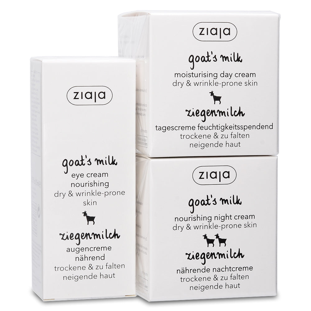 Goat's Milk Bundle: Day, Night & Eye Cream