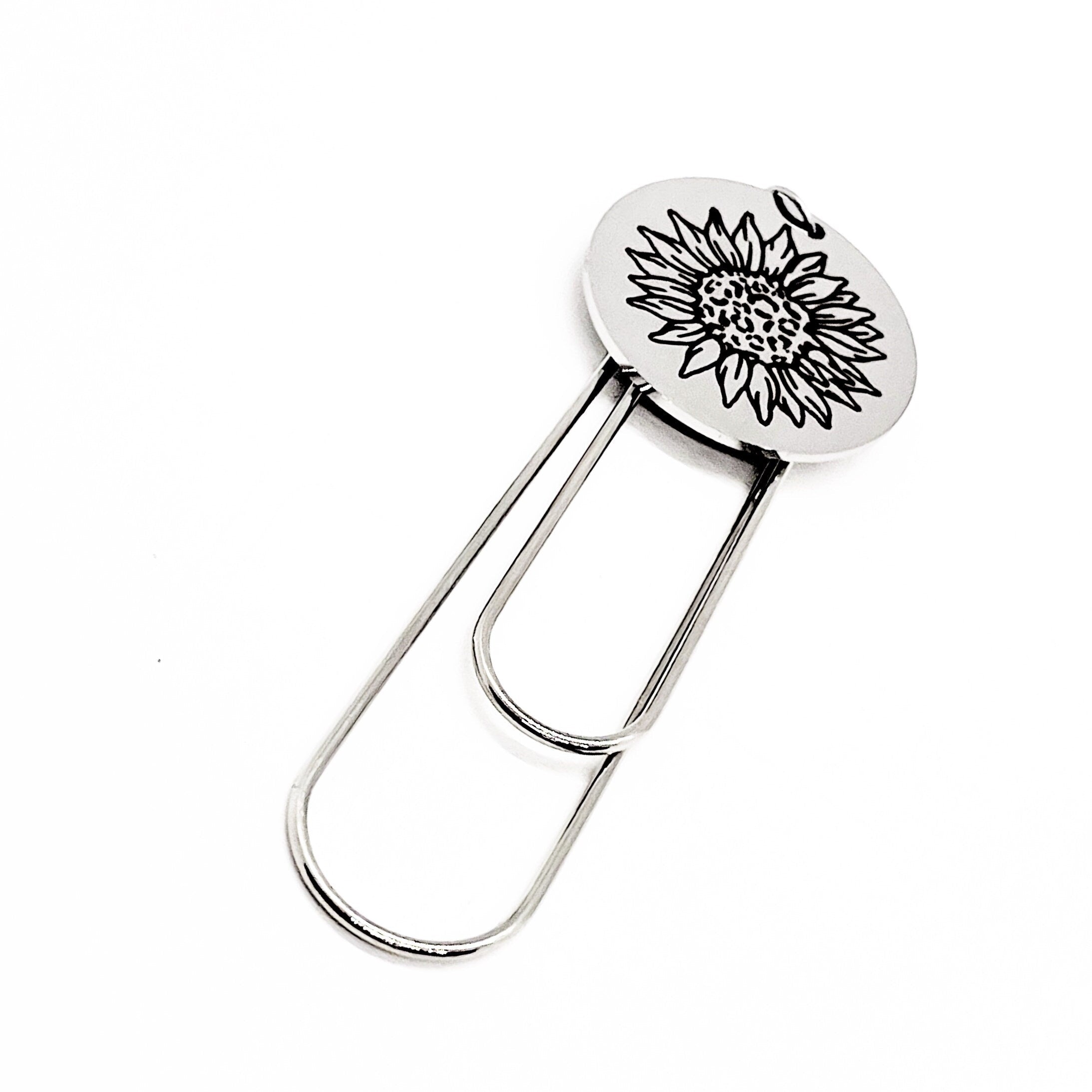 Sunflower Bookmark, Sunflower Lover, Adoration Gift, Good Luck Gift, Charm Bookmark, Daughter Gift, Wife Gift, Love Gift, Sunflower Charm