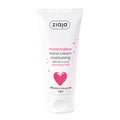 Ziaja marshmallow hand cream on a white background